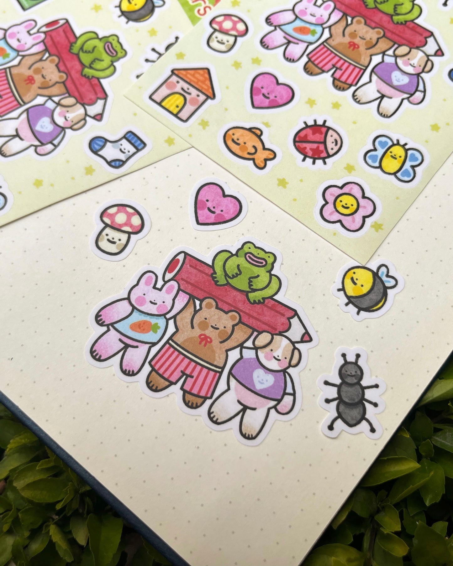 Planilla de Stickers Felices