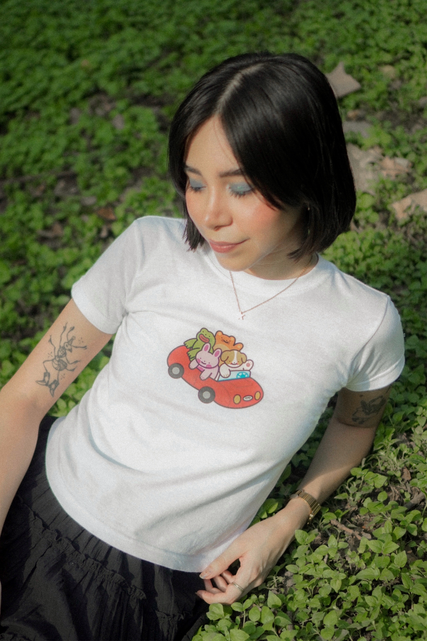 Baby tee “vroom vroom”