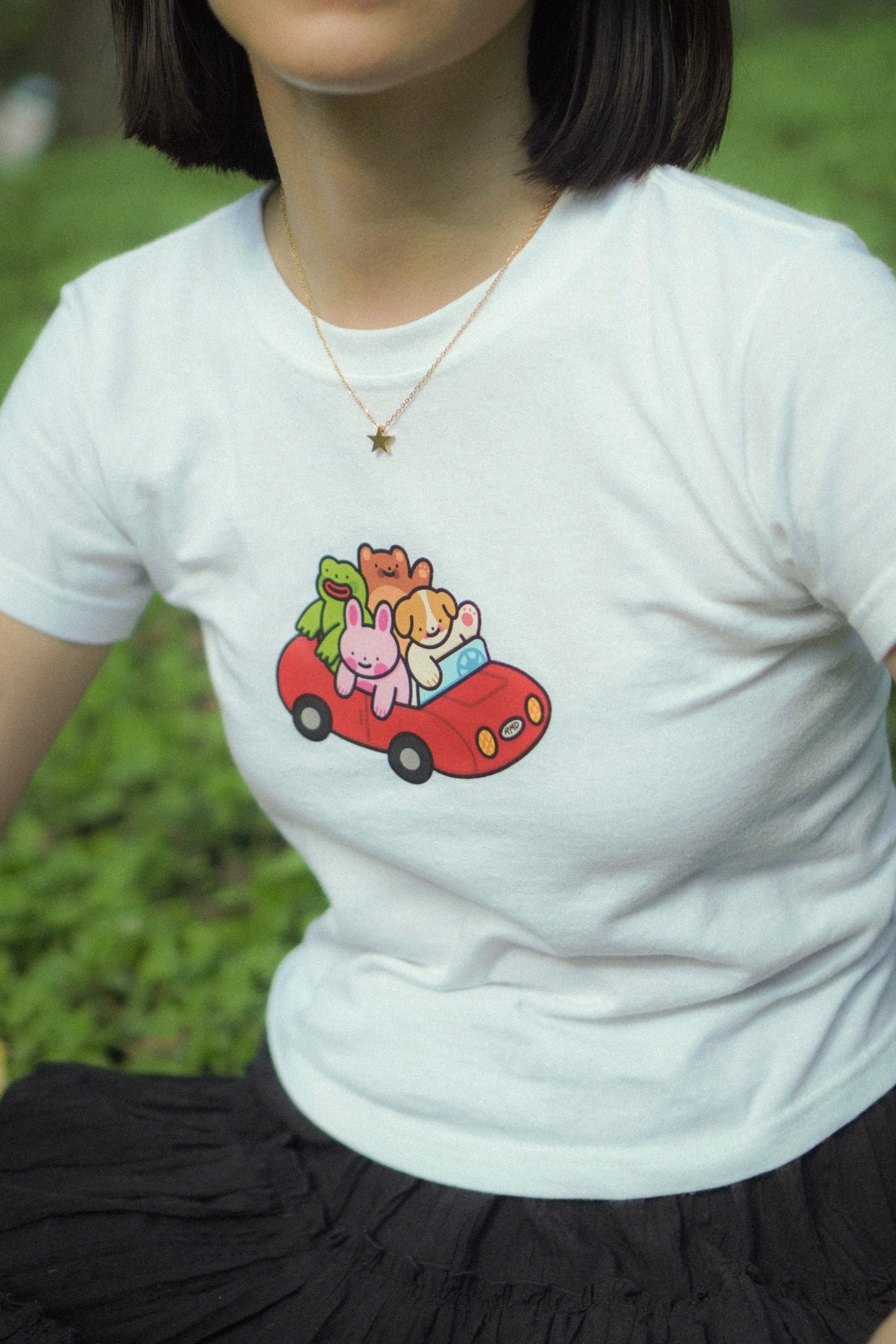 Baby tee “vroom vroom”