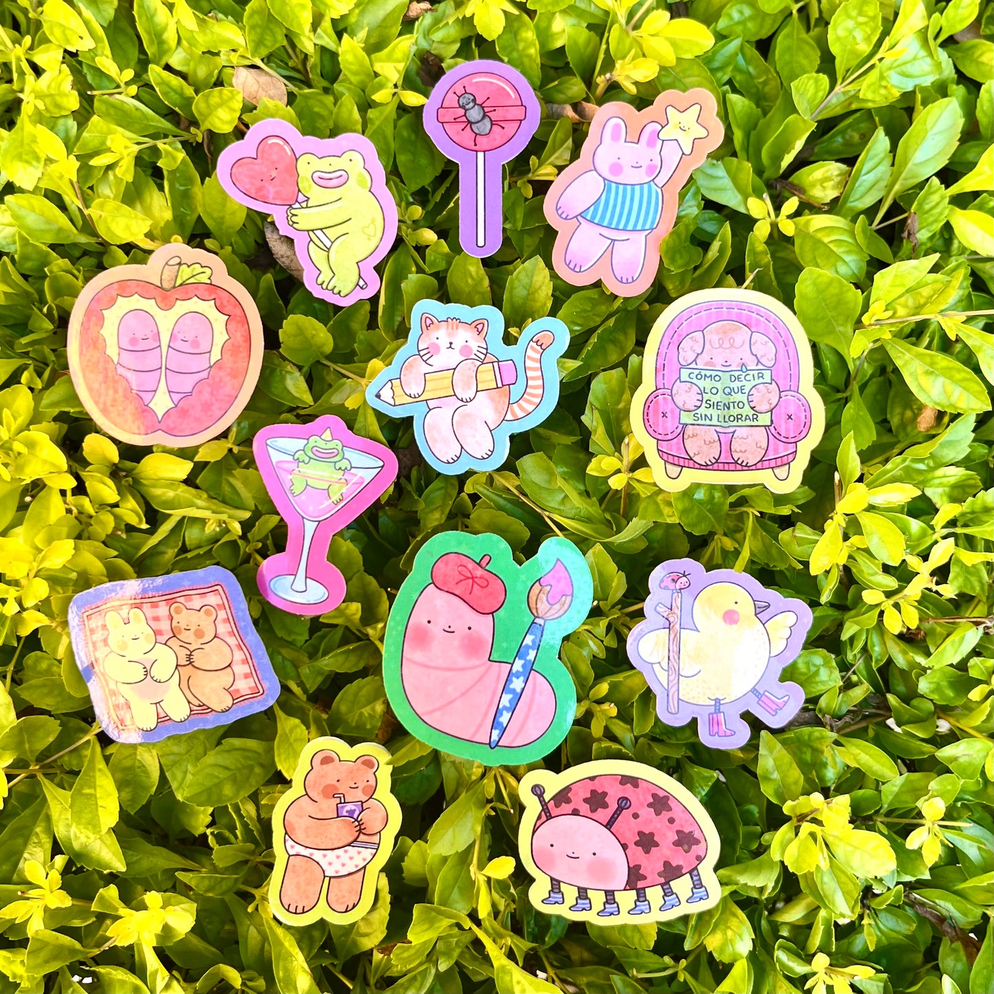 Stickers Felices- 12 piezas