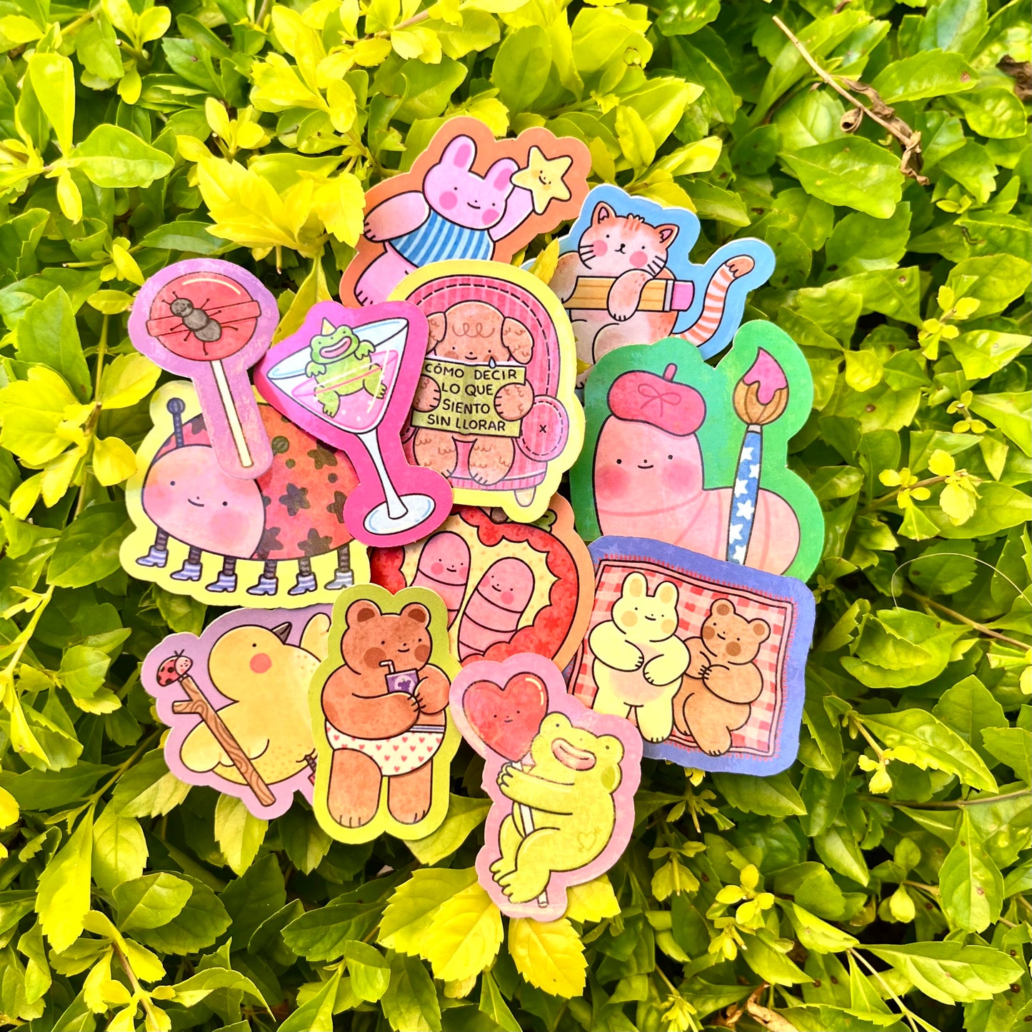 Stickers Felices- 12 piezas